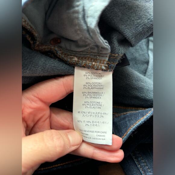 J. Crew REID Sexy Slimming Dark Wash Mid-Rise Skinny Stretch Denim Jeans Size 27 - Picture 7 of 8